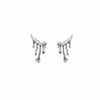 1 Pair Simple Style Water Droplets Plating Alloy Ear Studs sku image 2