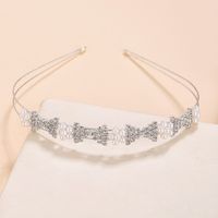 Women's Sweet Solid Color Alloy Rhinestone Plating Hair Band main image 3