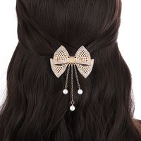 Women's Vintage Style Bow Knot Alloy Plating Hair Clip sku image 3