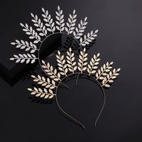 Women's Simple Style Solid Color Alloy Plating Hair Band main image 1