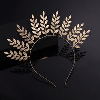 Women's Simple Style Solid Color Alloy Plating Hair Band main image 3