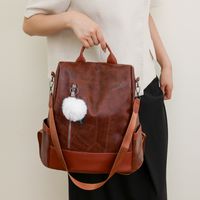 One Size Solid Color Holiday Women's Backpack sku image 1
