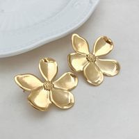 1 Pair Elegant Romantic Sweet Flower Plating 304 Stainless Steel 14K Gold Plated Ear Studs main image 3