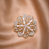 Simple Style Flower Bow Knot Alloy Inlay Zircon Women's Brooches sku image 6