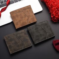 Men's Solid Color Pu Leather Flip Cover Coin Purse main image 6