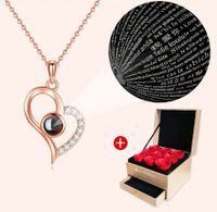 Elegant Sweet Heart Shape Copper Pendant Necklace In Bulk sku image 11