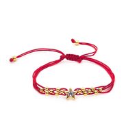 Ig Style Casual Star Heart Shape Eye Rope Shell Copper Beaded Knitting Inlay Rhinestones Women's Bracelets main image 5