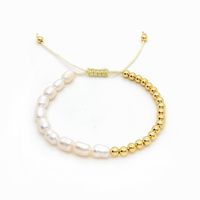 Romantisch Herzform Hülse Kupfer Perlen Stricken Armbänder sku image 1
