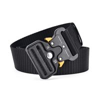 Basic Classic Style Solid Color Alloy Plastic Canvas Unisex Woven Belts sku image 2