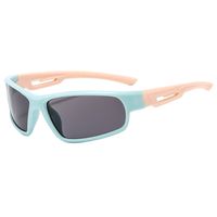 Casual Sports Color Block Ac Special-shaped Mirror Full Frame Kids Sunglasses main image 7