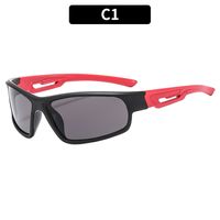 Casual Sports Color Block Ac Special-shaped Mirror Full Frame Kids Sunglasses sku image 1