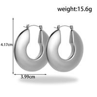 1 Pair Ig Style Simple Style Star Heart Shape Rectangle Stainless Steel Earrings main image 2