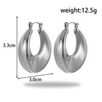 1 Pair Ig Style Simple Style Star Heart Shape Rectangle Stainless Steel Earrings main image 5