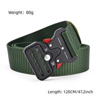 Basic Classic Style Solid Color Alloy Plastic Canvas Unisex Woven Belts main image 9