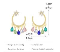 1 Pair Ig Style Vintage Style Geometric Water Droplets Plating Alloy Ear Studs main image 2