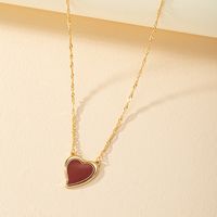 Classic Style Commute Heart Shape Ferroalloy Zinc Alloy Women's Pendant Necklace main image 4