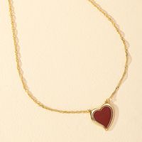 Classic Style Commute Heart Shape Ferroalloy Zinc Alloy Women's Pendant Necklace main image 5