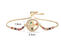 Simple Style Commute Bc1035 Lucky Tree Copper 18k Gold Plated Zircon Bracelets In Bulk main image 2