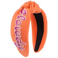 Women's Elegant Luxurious Classic Style Letter Cloth Hair Band sku image 1