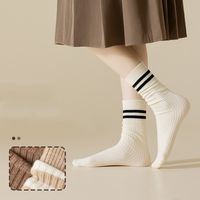 Women's Preppy Style Color Block Wool Crew Socks A Pair main image 1