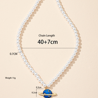 Simple Style Pearl Mixed Materials Pearl Pendant Necklace main image 6