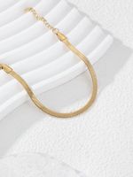 Simple Style Classic Style Solid Color 304 Stainless Steel 14K Gold Plated Bracelets In Bulk main image 4