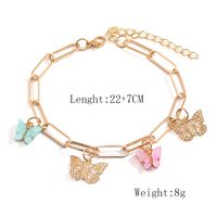 Simple Style Commute Butterfly Alloy Hollow Out Women's Anklet main image 2