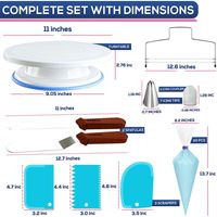 Casual Letter Stainless Steel Plastic Silica Gel Bakeware 1 Set main image 2