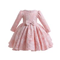 Elegant Prinzessin Süß Blume Polyester Mädchen Kleider sku image 6