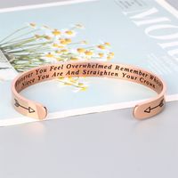 Casual Elegante Estilo Clásico Letra Acero Inoxidable 316L. Brazalete Al Mayoreo sku image 2