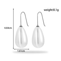 1 Pair Simple Style Round Oval Plating Stainless Steel 18k Gold Plated Drop Earrings main image 3