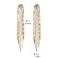 1 Pair Glam Lady Shiny Solid Color Inlay Alloy Rhinestones Silver Plated Drop Earrings sku image 27