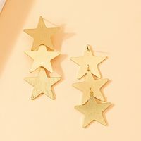 1 Paire Style Simple Star Alliage Boucles D'oreilles main image 5