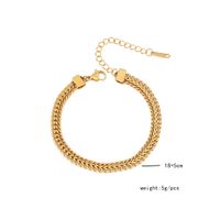 Simple Style Geometric Stainless Steel 18K Gold Plated Bracelets In Bulk sku image 1