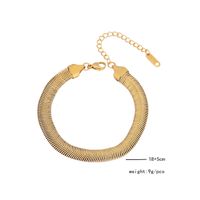Simple Style Geometric Stainless Steel 18K Gold Plated Bracelets In Bulk sku image 3