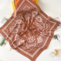 Women's Retro Ethnic Style Bohemian Geometric Satin Printing Scarves & Gloves sku image 6