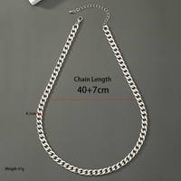 1 Piece Simple Style Solid Color Alloy Plating Unisex Necklace main image 7
