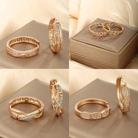 1 Pair Xuping Simple Style Commute Color Block Plating Inlay Alloy Copper Alloy Artificial Gemstones 18k Gold Plated Earrings main image 1