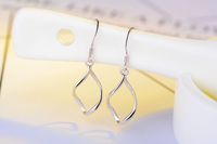 1 Pair Simple Style Geometric Plating Copper White Gold Plated Drop Earrings main image 4