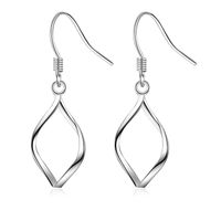 1 Pair Simple Style Geometric Plating Copper White Gold Plated Drop Earrings main image 3