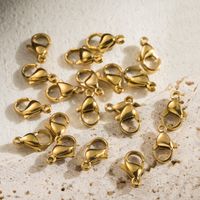 1 Set Stainless Steel 18K Gold Plated Polished Lobster Clasp main image 5