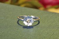 Simple Style Flower Copper Silver Plated Open Rings In Bulk main image 3