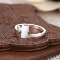 Lady Animal Copper White Gold Plated Open Rings In Bulk main image 1