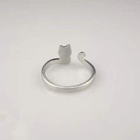Lady Animal Copper White Gold Plated Open Rings In Bulk main image 4