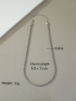 Hip-hop Retro Cool Style Solid Color Alloy Plating Unisex Necklace main image 7