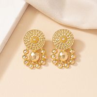 1 Pair Ig Style Geometric Plating Alloy Gold Plated Ear Studs main image 3