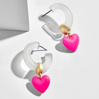 Fashion C Shape Plating Alloy Artificial Gemstones Earrings sku image 17
