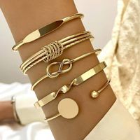 Mode Golden Glattes Armband Set sku image 22