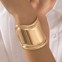 Mode Golden Glattes Armband Set sku image 4