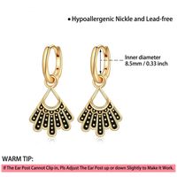 1 Pair Casual Elegant Bowtie Scallop Plating Copper 14k Gold Plated Drop Earrings main image 2
